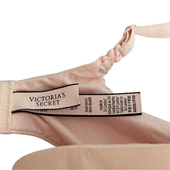 Victoria Secret Lined Demi Body By Victoria Bra 32DD Underwire Lace Overlay - Picture 6 of 8